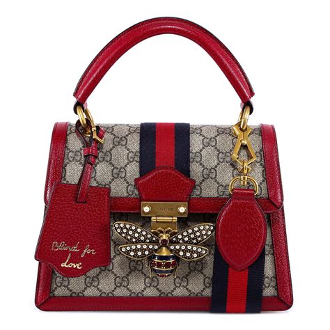 gucci red bee bag|Gucci bag with bumble bee.